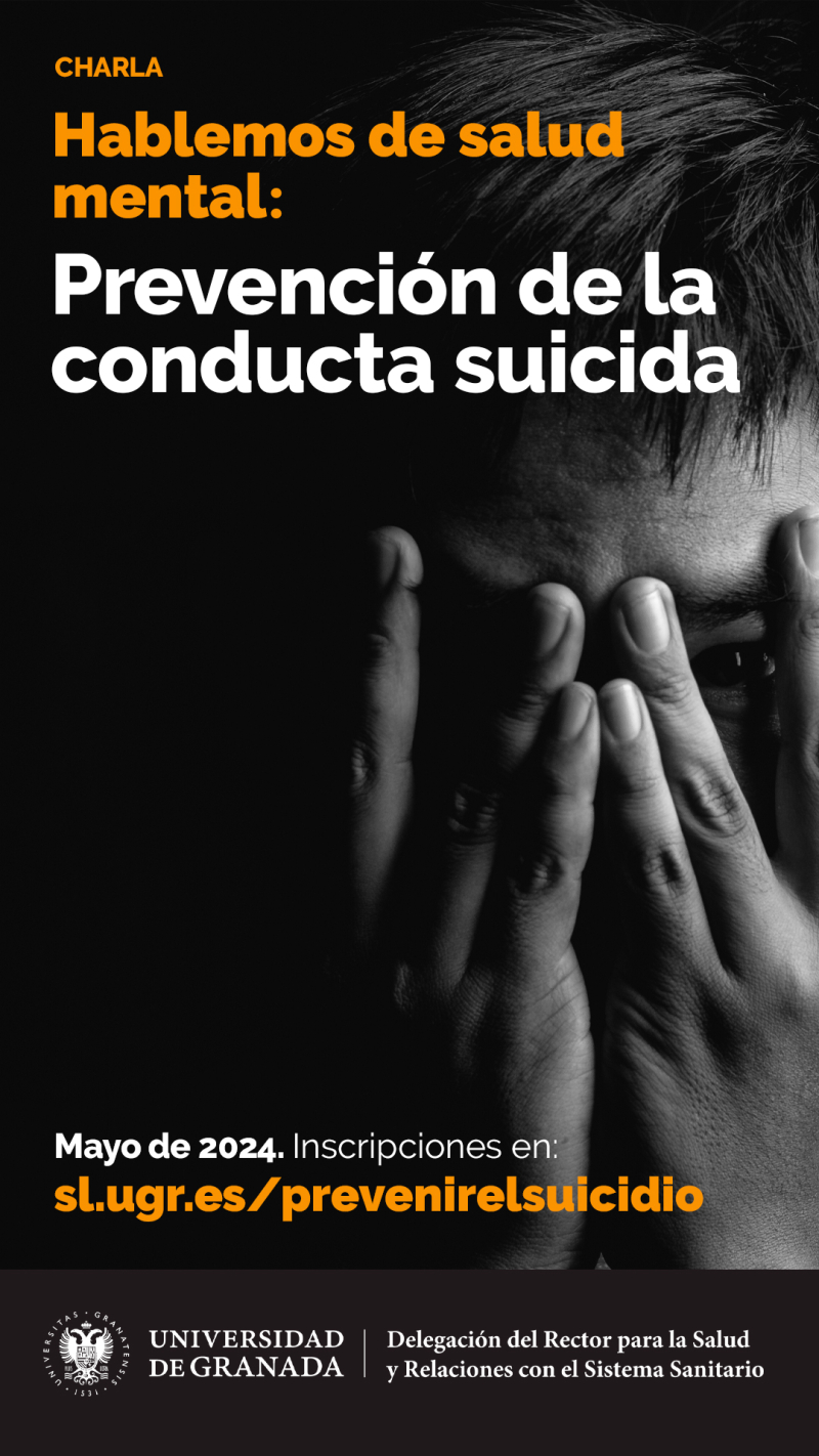Es una cartel sobre conducta suicida. 
