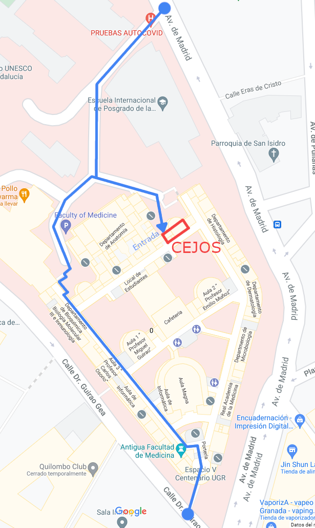 Como llegar al CEJOS